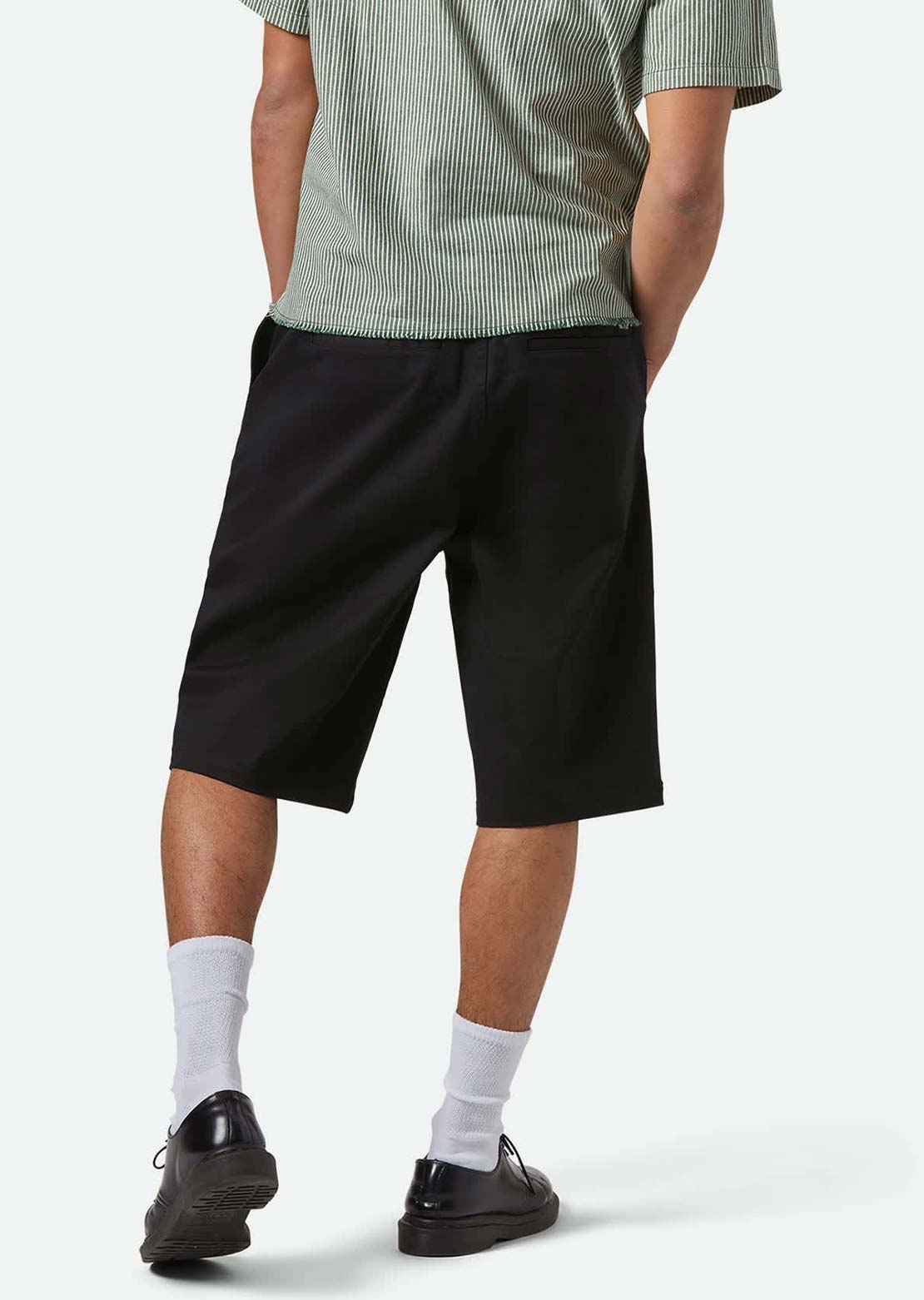 Brixton Men's Choice Chino Baggy Shorts Black