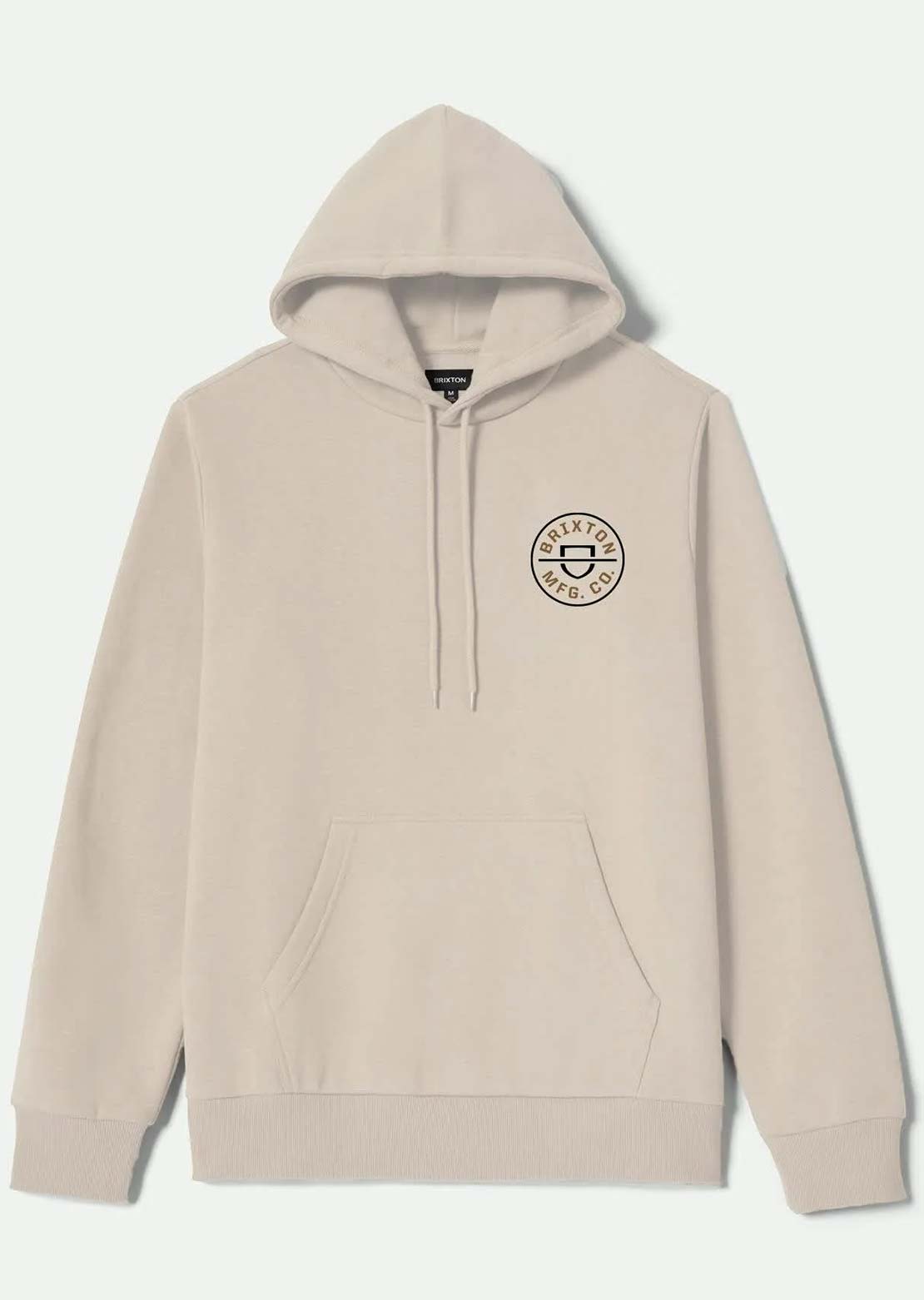 Brixton Men's Crest Hood Cream/Jet Black/Washed Copper
