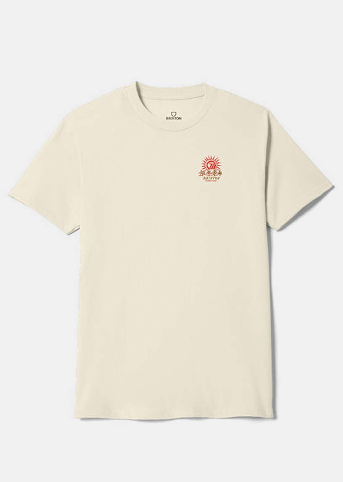 Brixton Men's Dark Paradise Standard T-Shirt Cream