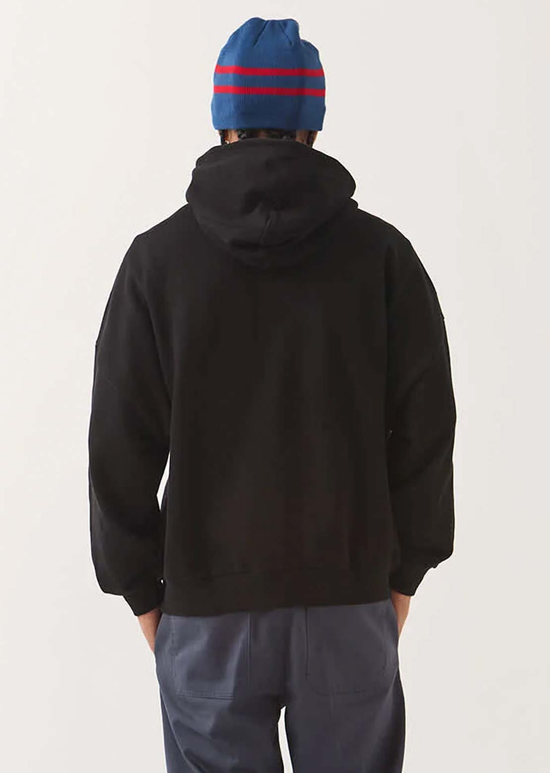Brixton Men's Dugout Zip Hood Fleece Black/Grey