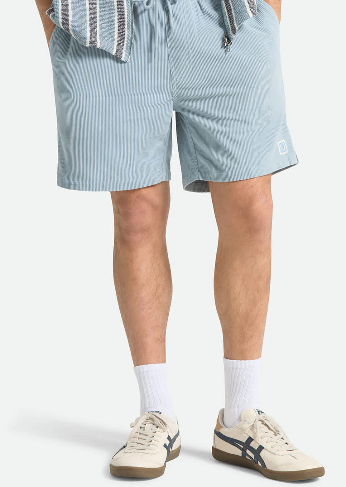 Brixton Men's Everyday Corduroy Shorts Dusty Blue