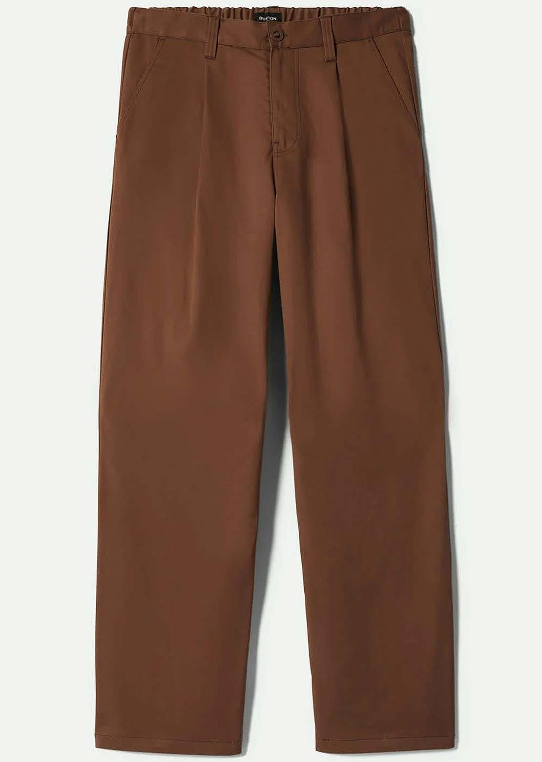 Brixton Men's Global Baggy Pants Pinecone Brown