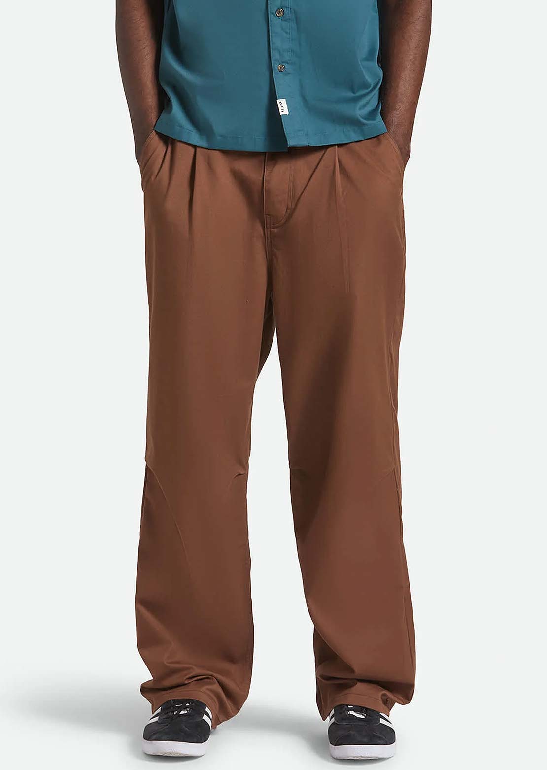 Brixton Men's Global Baggy Pants Pinecone Brown