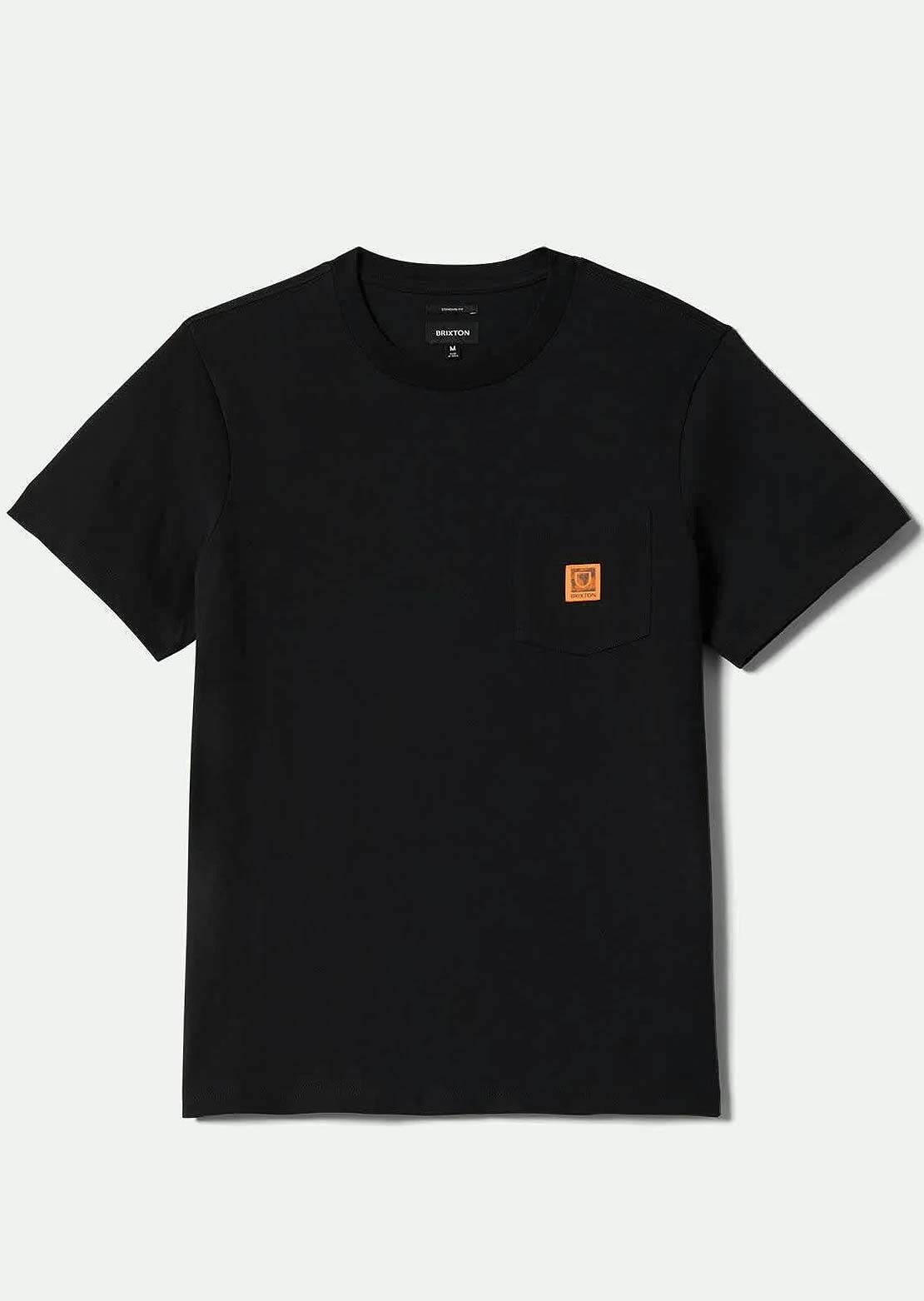 Brixton Men's Global HW Boxy Pocket T-Shirt Black