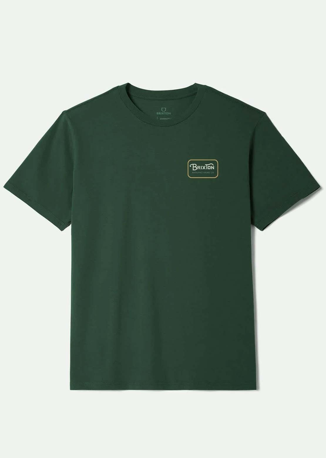 Brixton Men's Grade T-Shirt Forest Green/Stone/Washed Copp