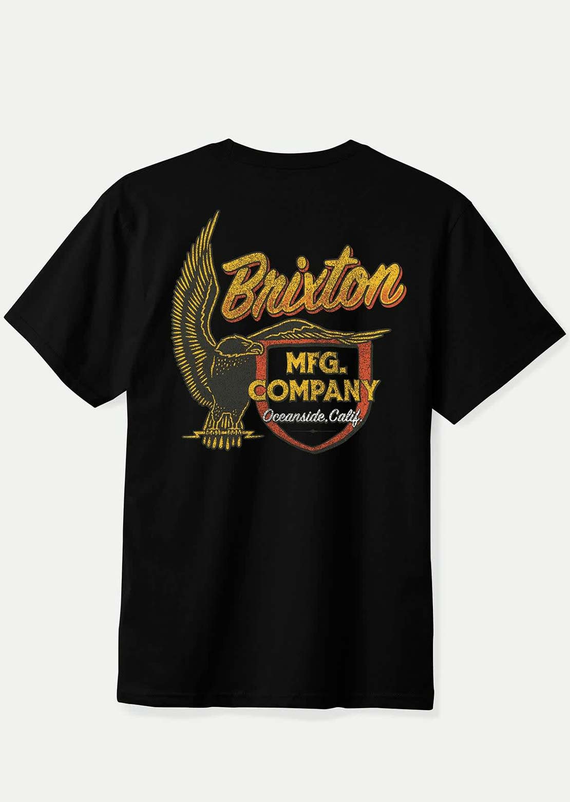 Brixton Men's Highline T-Shirt Black Worn Wash