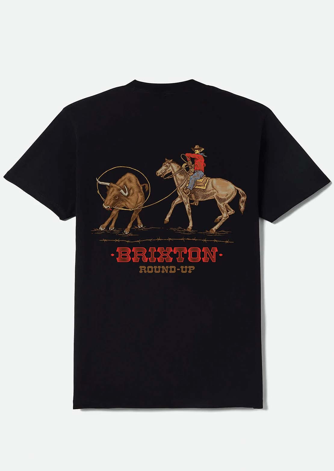 Brixton Men's Hutchins Standard T-Shirt Black