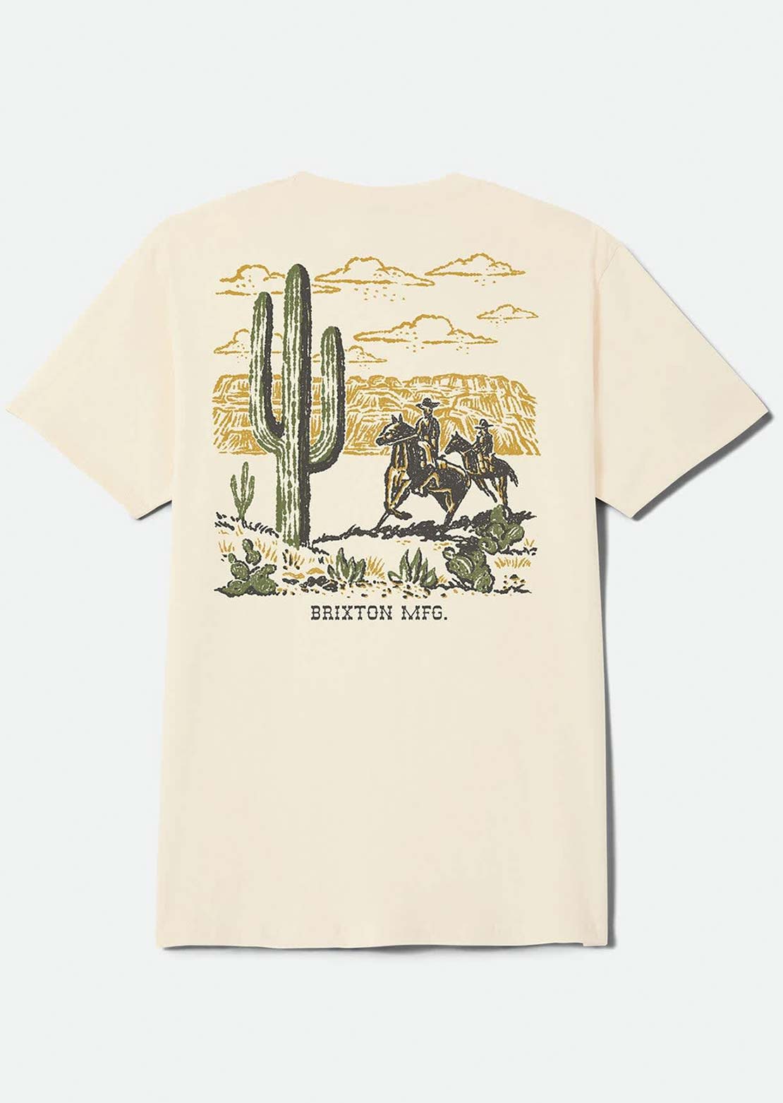 Brixton Men's Keslo Standard T-Shirt Cream