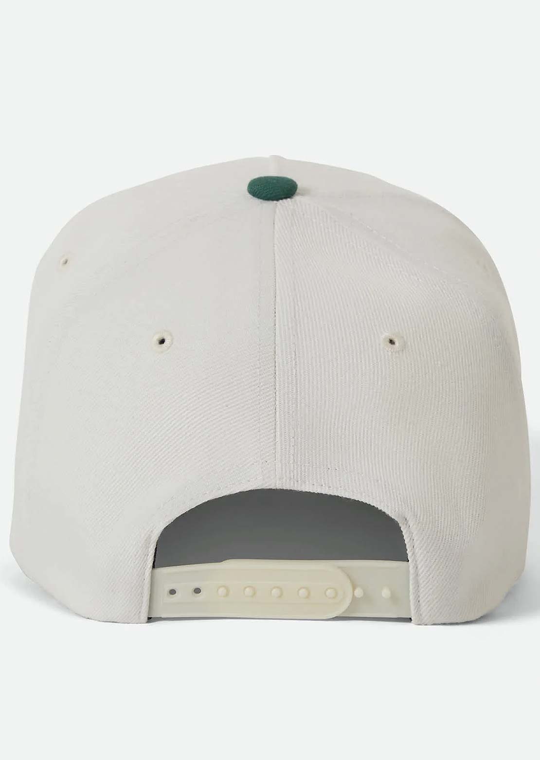 Brixton Men's Linwood C Netplus MP Snapback Cap Off White/Primal Green