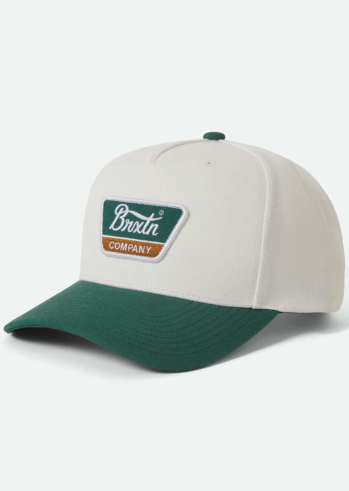 Brixton Men's Linwood C Netplus MP Snapback Cap Off White/Primal Green