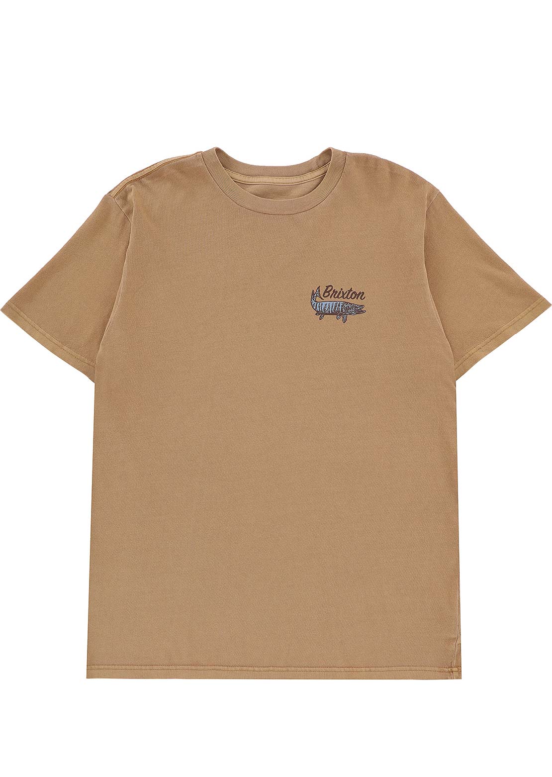 Brixton Men's Muskie T-Shirt Dijon Worn Wash