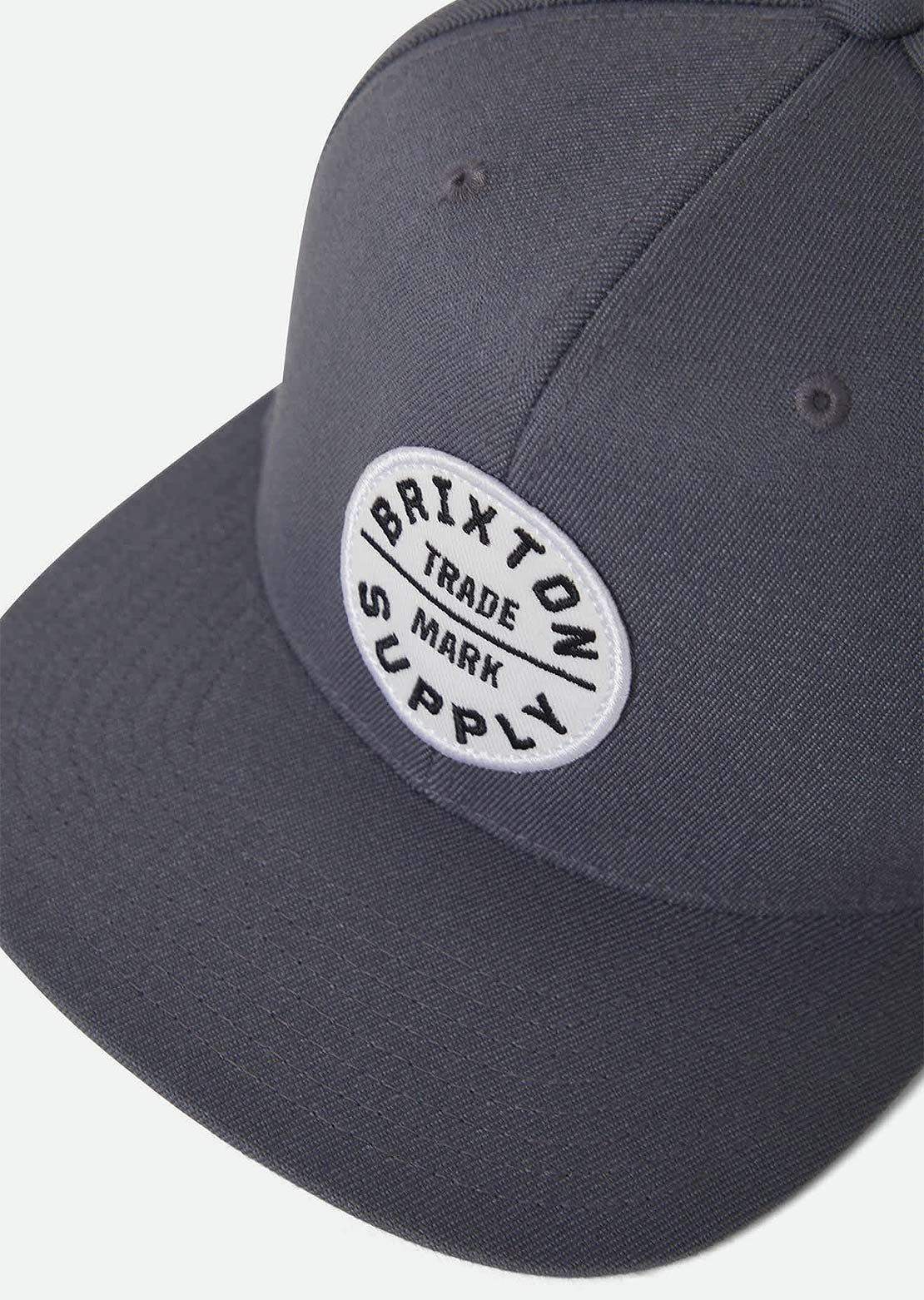 Brixton Men's Oath III Snapback Cap Future Grey