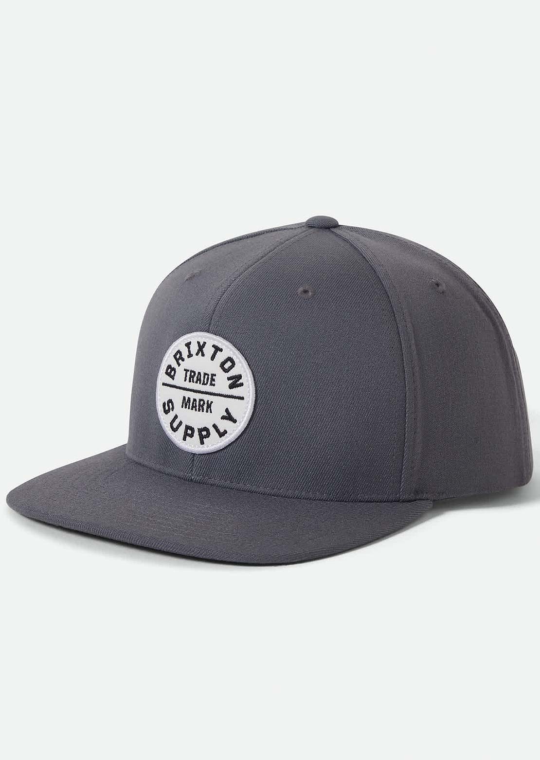 Brixton Men's Oath III Snapback Cap Future Grey