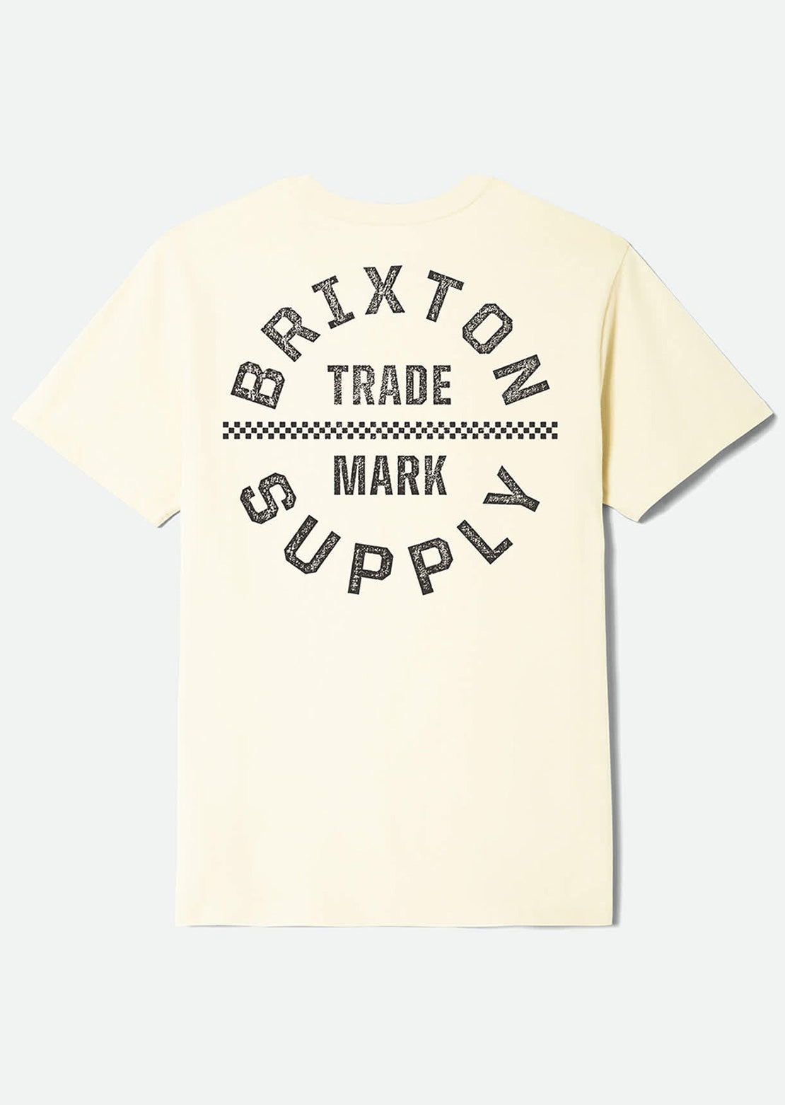 Brixton Men's Oath V T-shirt Cream/Washed Black