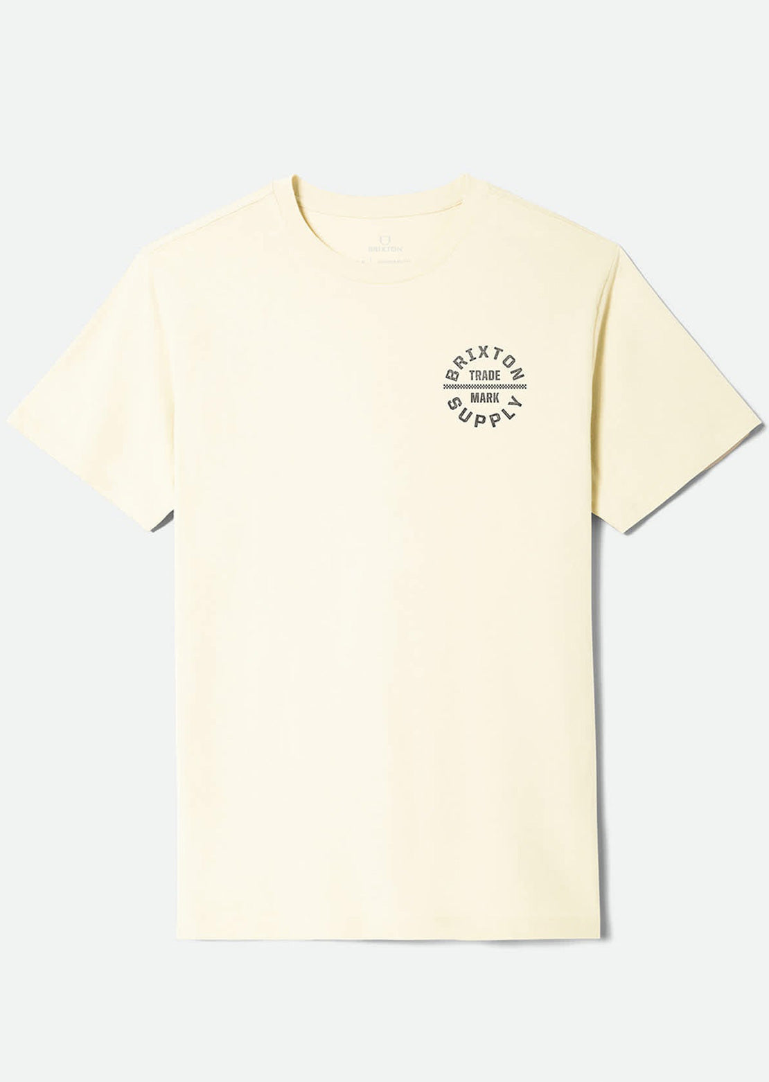Brixton Men's Oath V T-shirt Cream/Washed Black