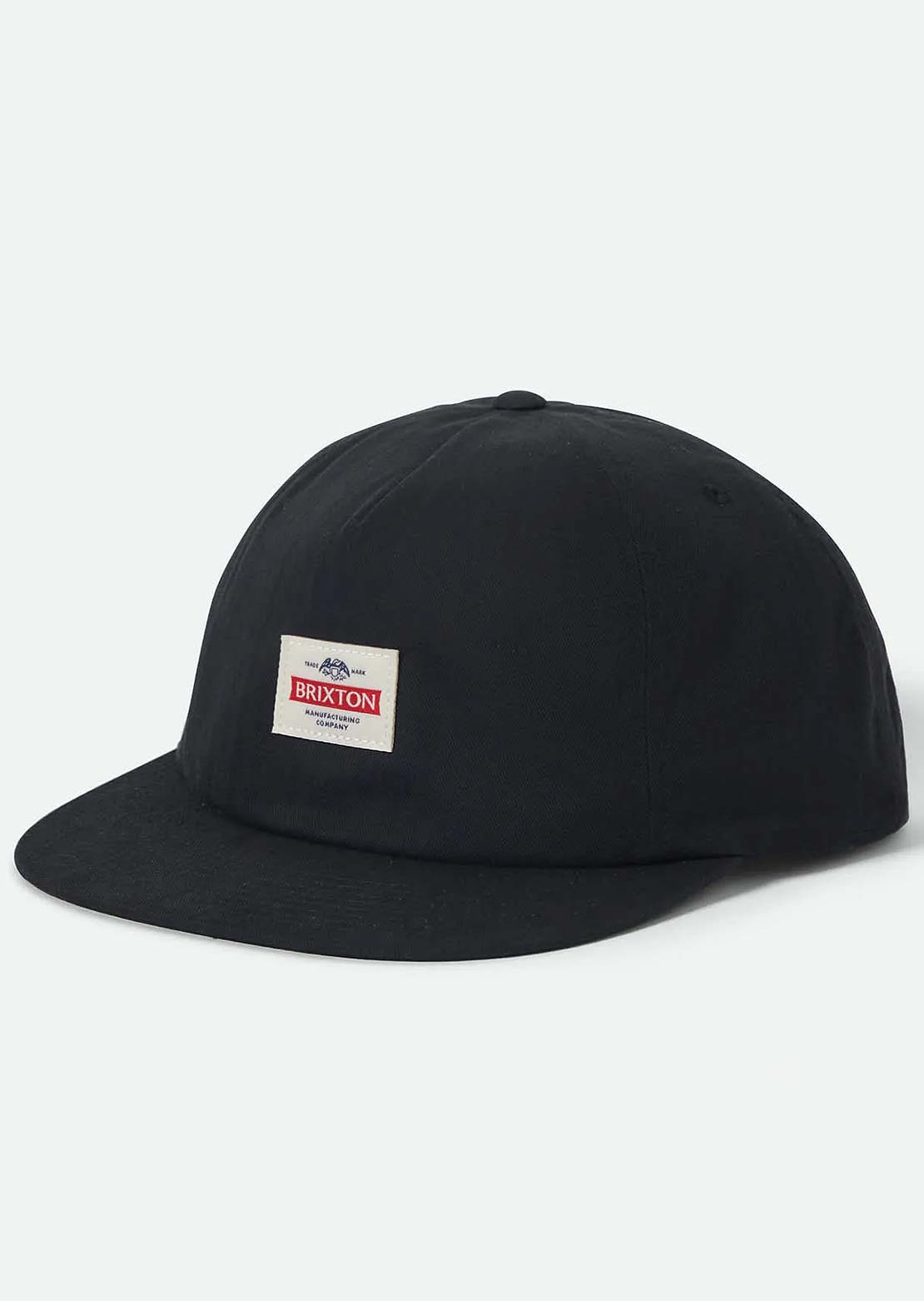 Brixton Men's Pinnacle MP Snapback Cap Washed Black