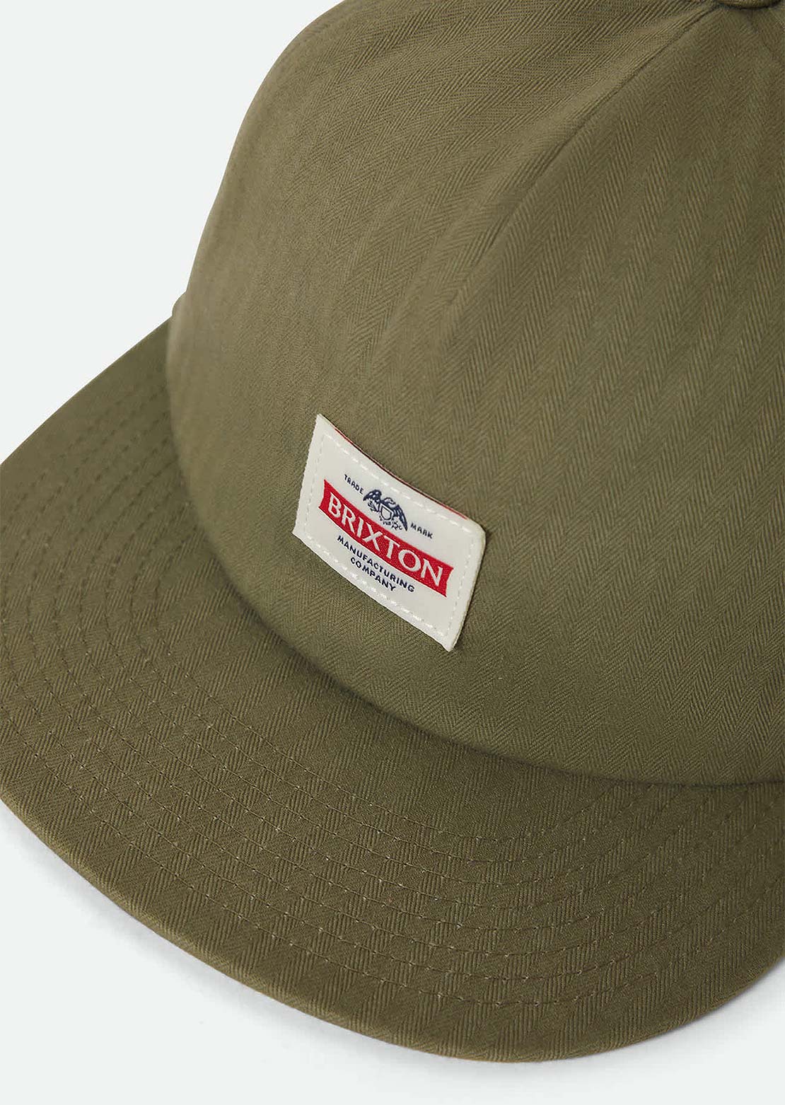 Brixton Men's Pinnacle MP Snapback Cap Washed Olive/Black
