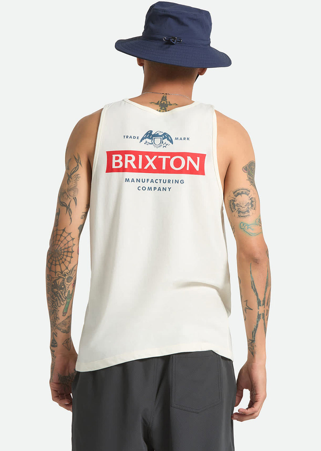 Brixton Men's Pinnacle Tank Off White
