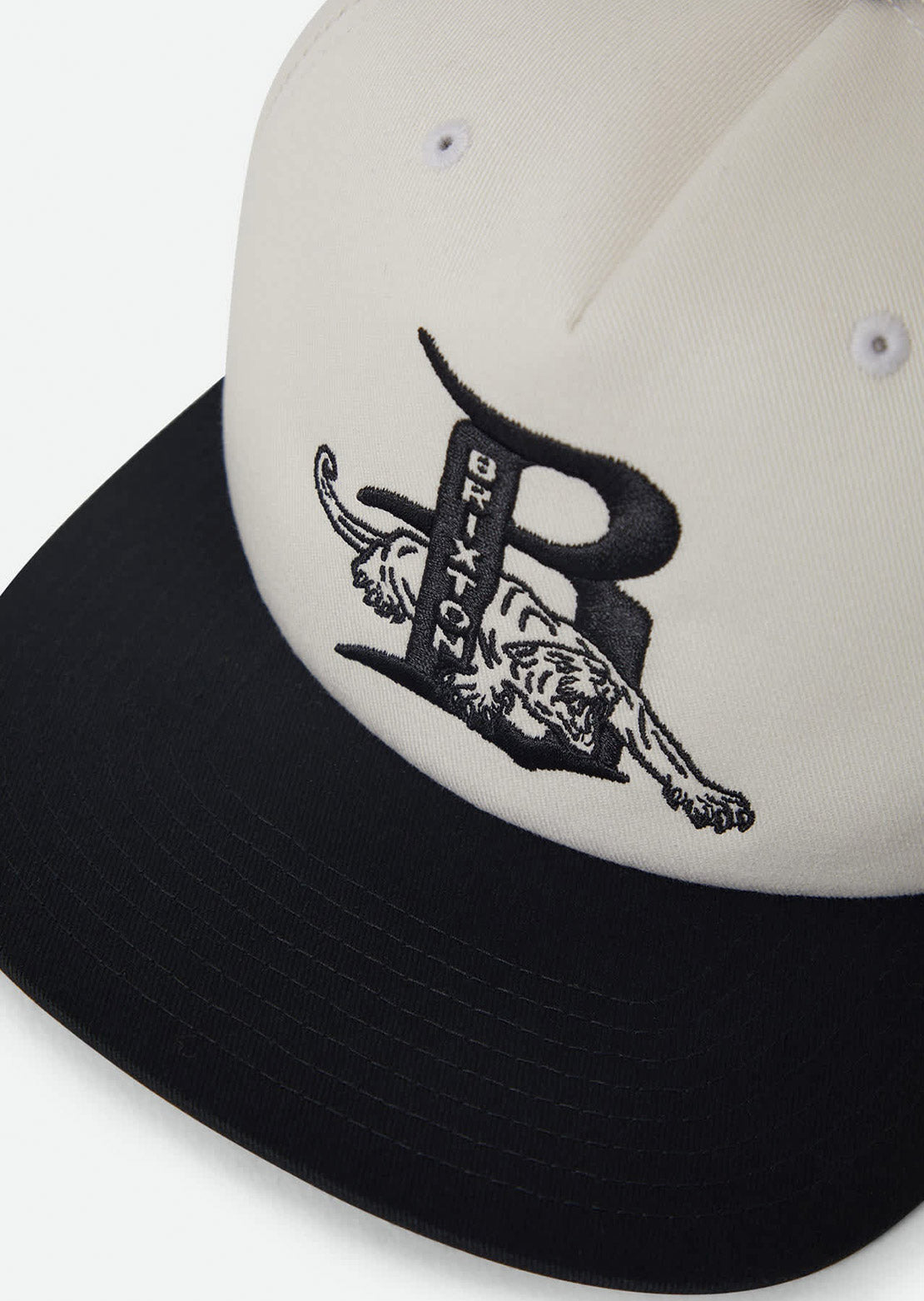 Brixton Men's Predator MP Snapback Cap Off White/Black