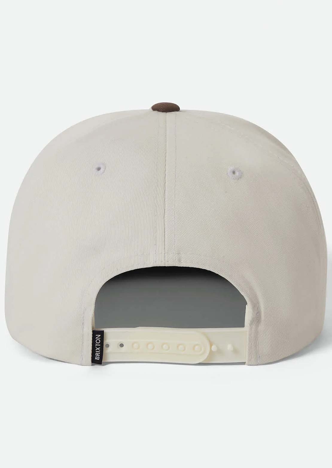 Brixton Men's Rhett MP Snapback Cap Off White/Pinecone/Brown