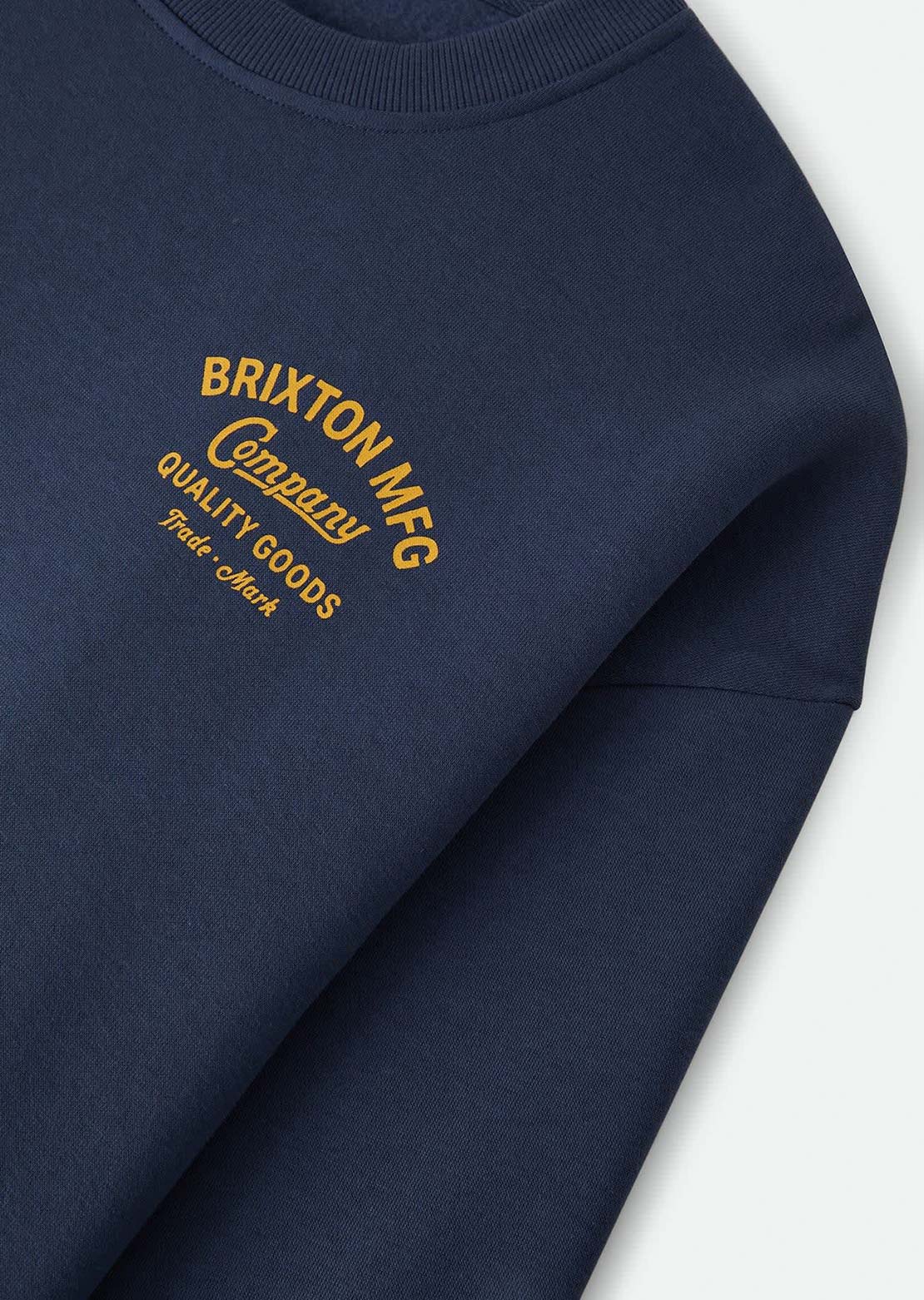 Brixton Men's Straton Crewneck Sweatshirt Washed Navy