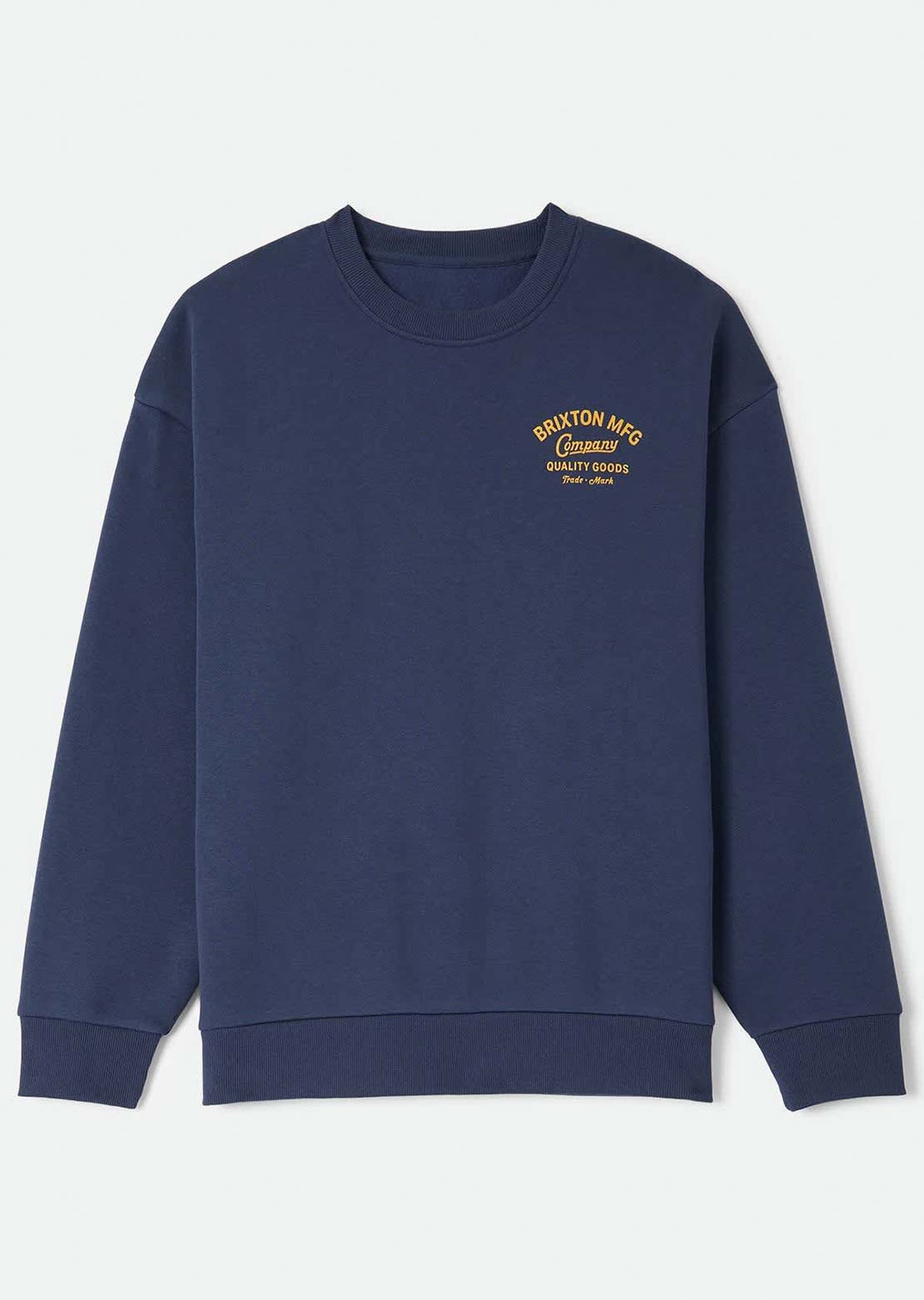 Brixton Men's Straton Crewneck Sweatshirt Washed Navy