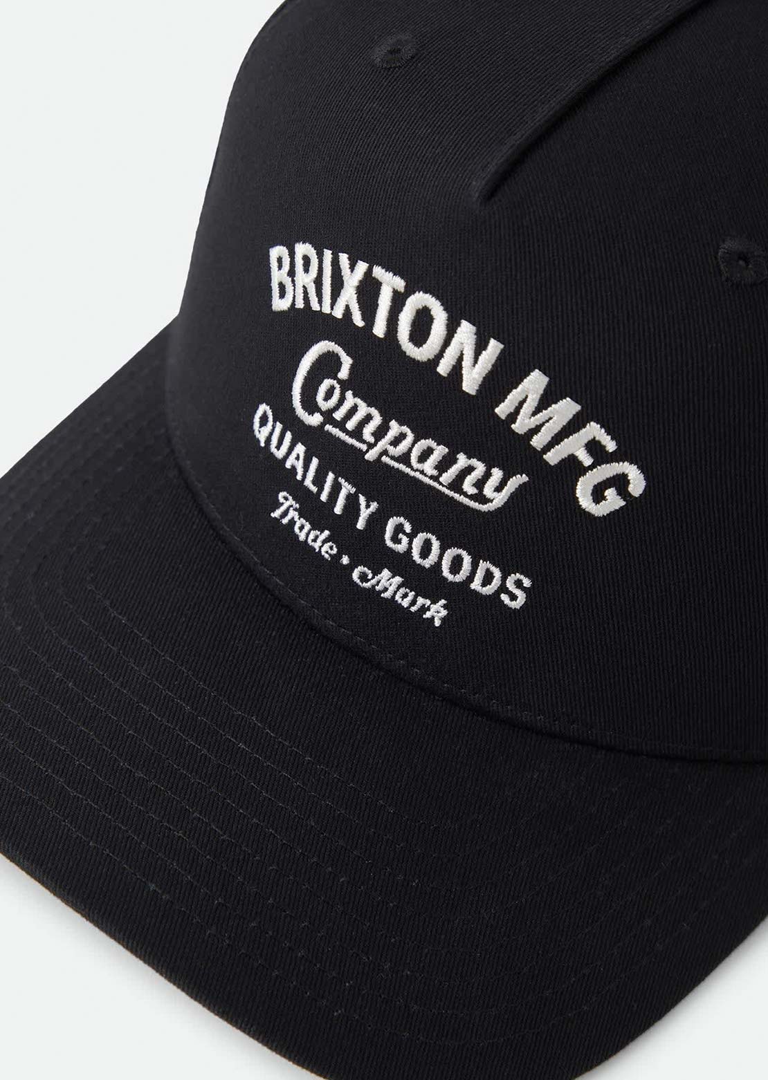 Brixton Men's Stratton Snapback Cap Black