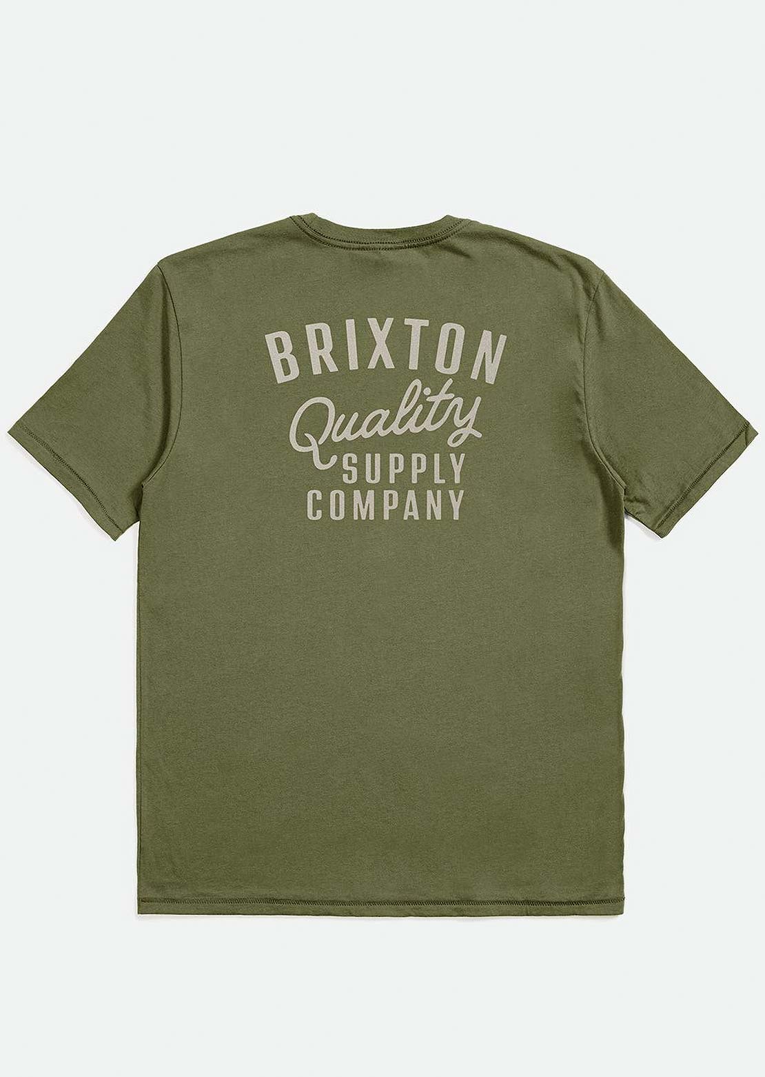 Brixton Men&#39;s Tailored Short Sleeve Tailored T-Shirt Sea Kelp