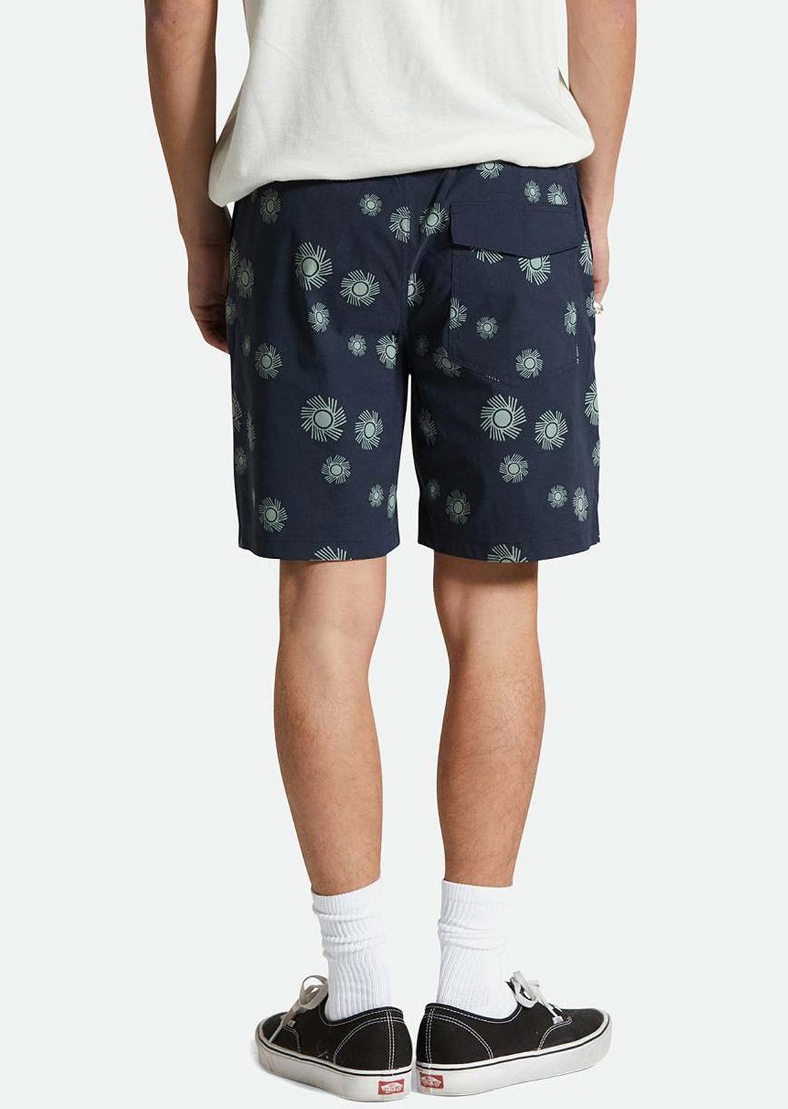 Brixton Men's Voyage 18" Shorts Washed Navy Sol