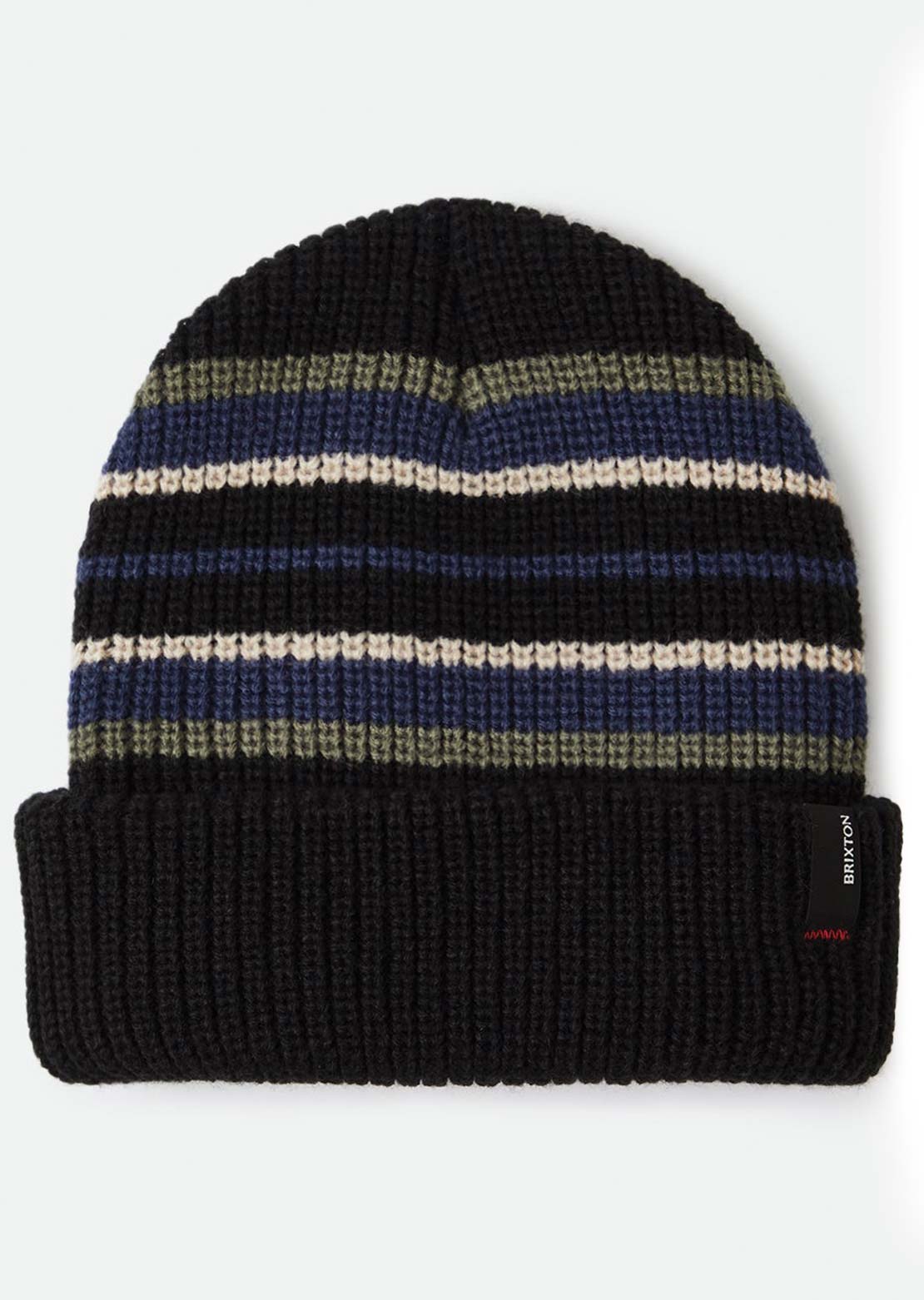 Brixton Unisex Heist Beanie Black/Olive/Navy