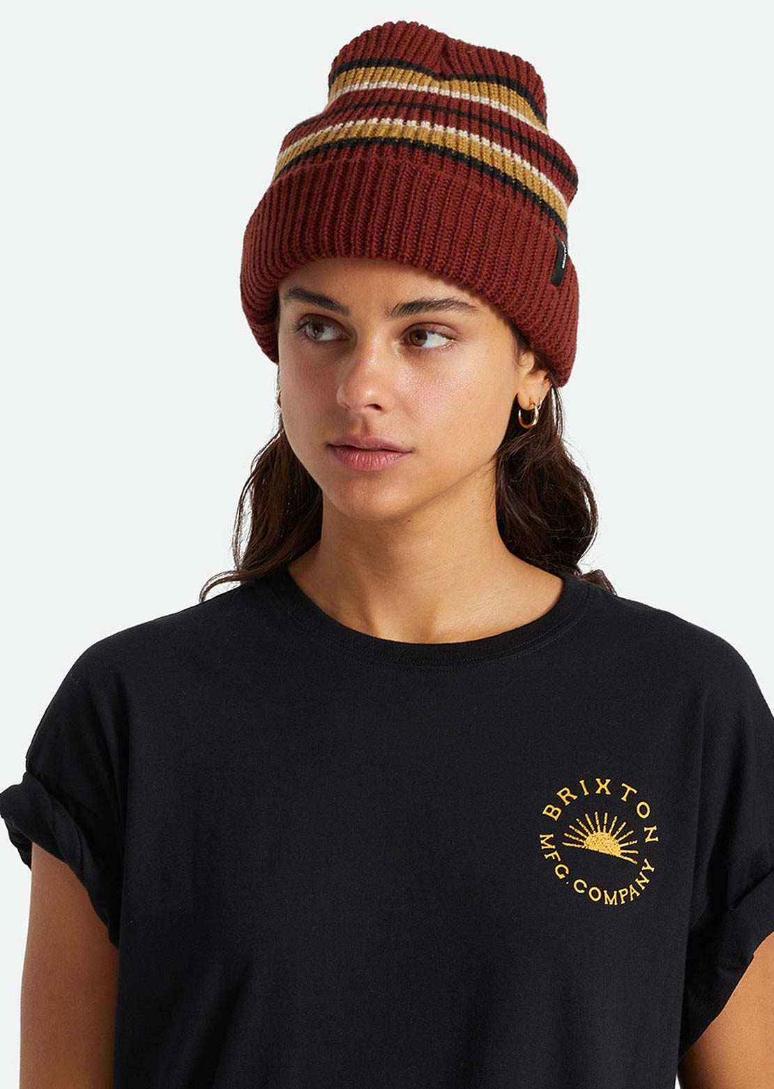 Brixton Unisex Heist Beanie Fired Brick