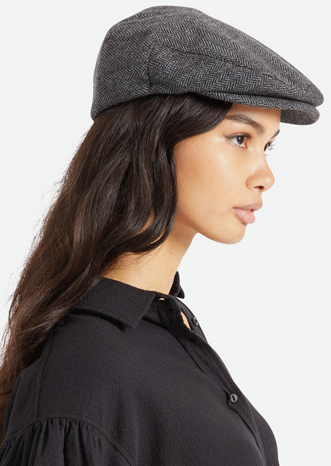 Brixton Unisex Hooligan Snapback Cap Grey/Black