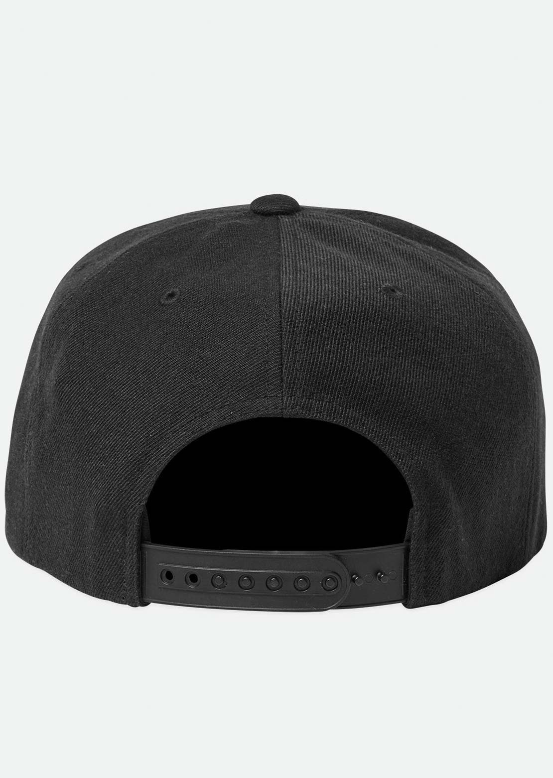 Brixton Unisex Oath III Snapback Cap Black
