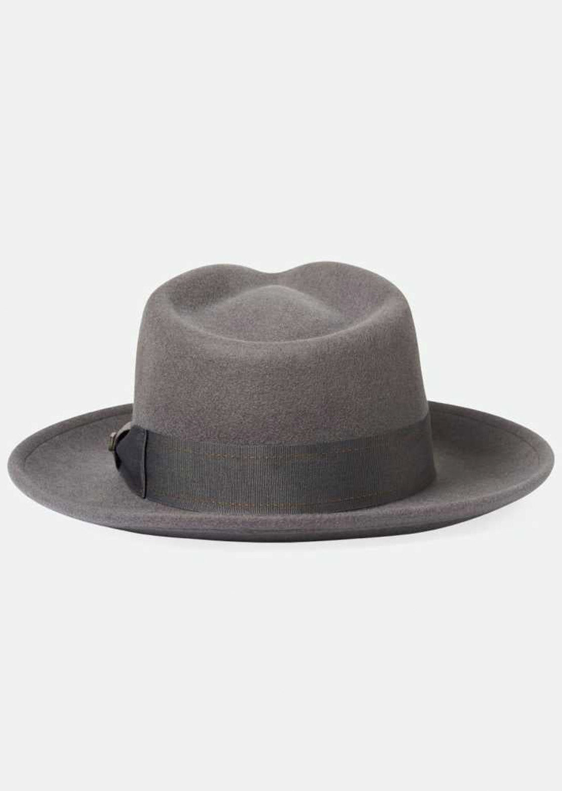 Brixton Unisex Swindle Convertabrim Fedora Hat Grey/Grey