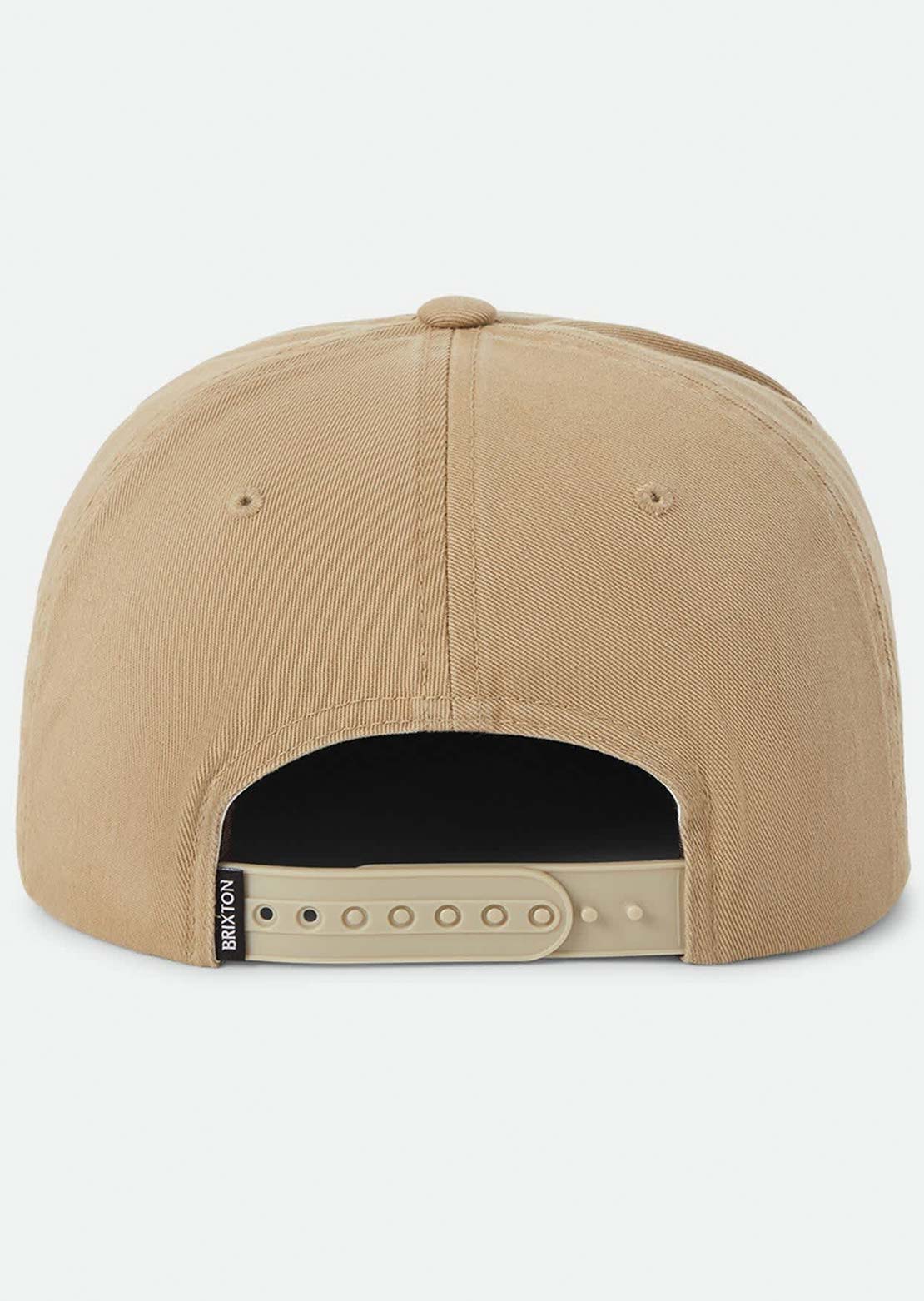 Brixton Unisex Trademark Snapback Cap British Khaki
