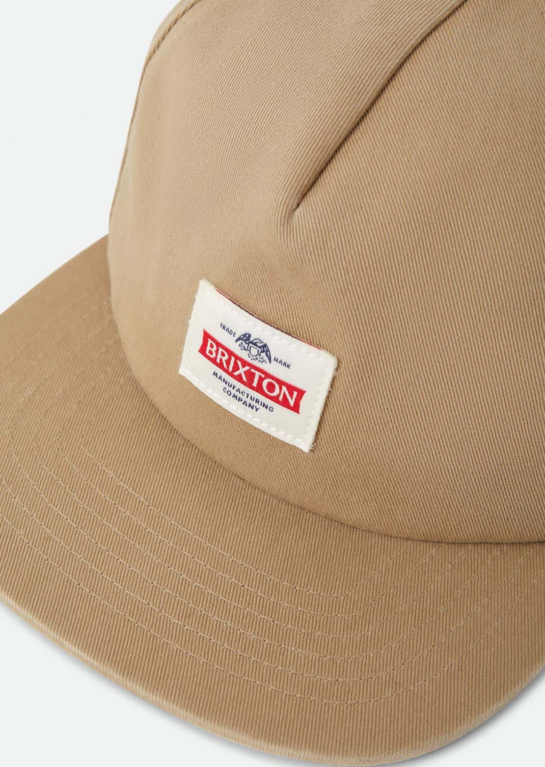 Brixton Unisex Trademark Snapback Cap British Khaki