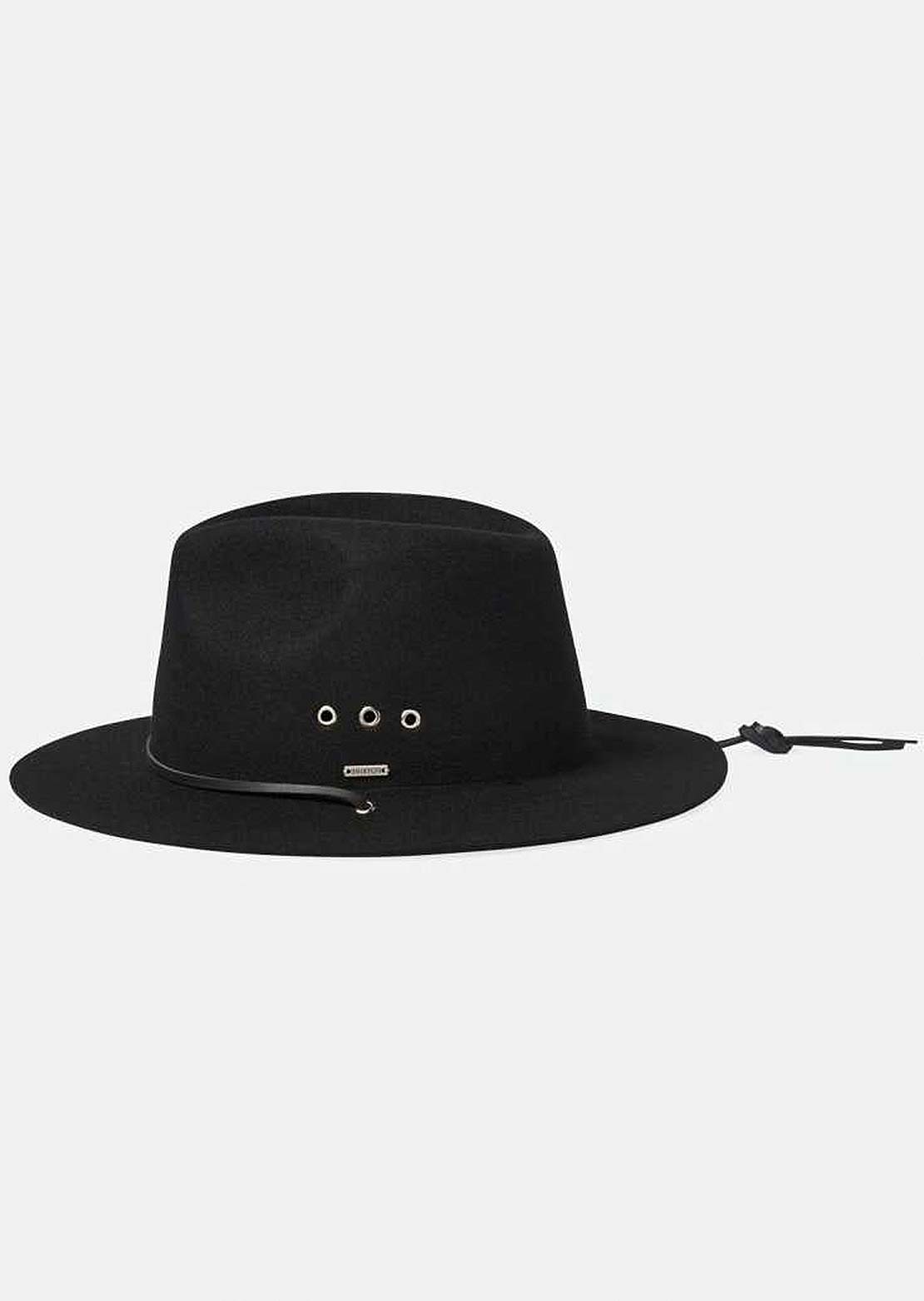 Brixton Unisex Wesley Wthr Guard Packable Fed Hat Black