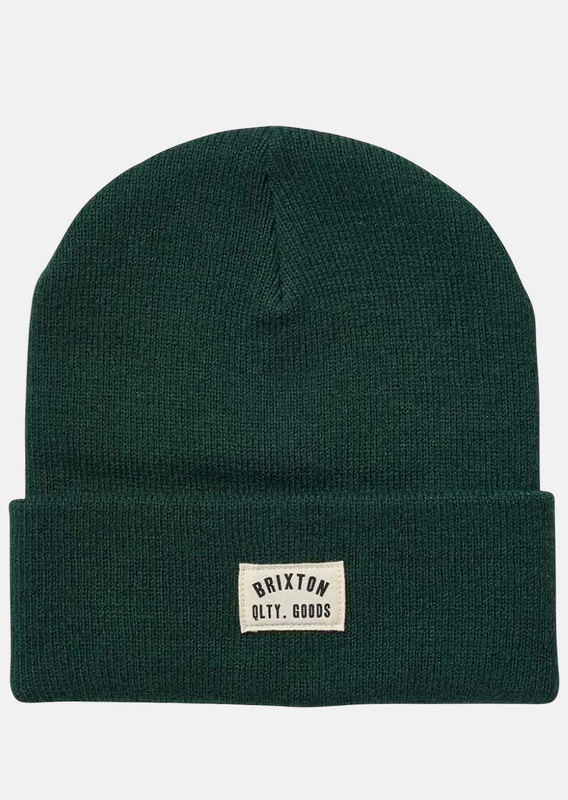 Brixton Unisex Woodburn Watch Cap Beanie Emerald