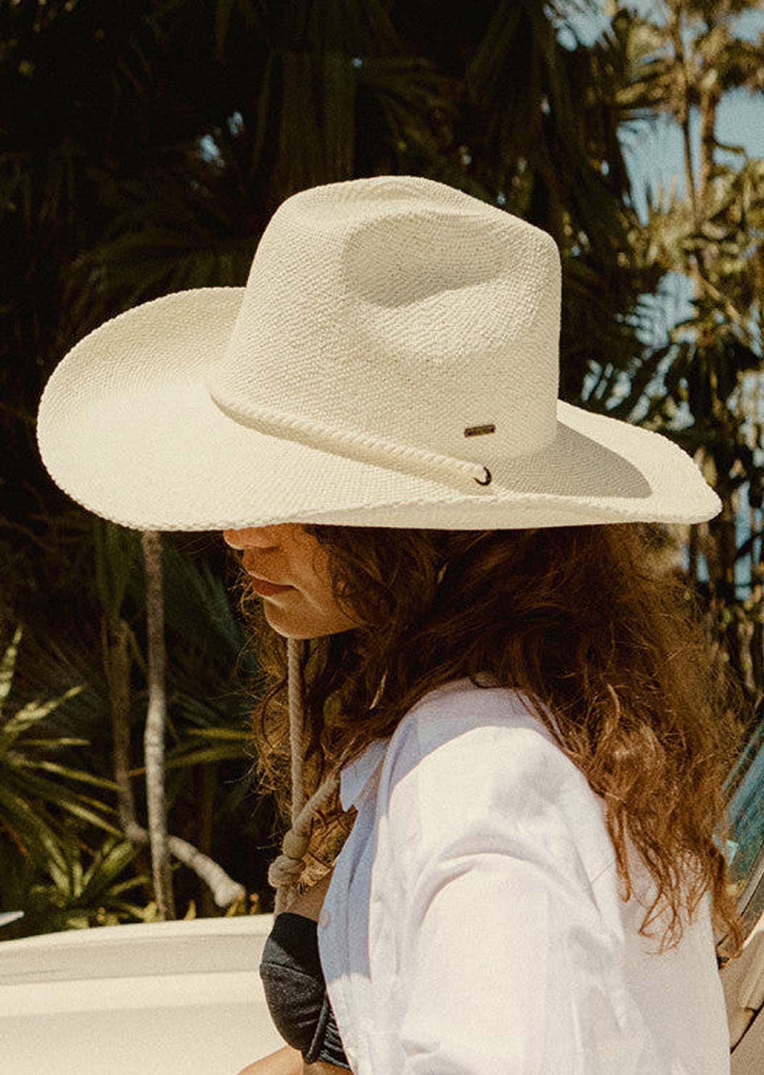 Brixton Women&#39;s Austin Straw Cowboy Hat Bone