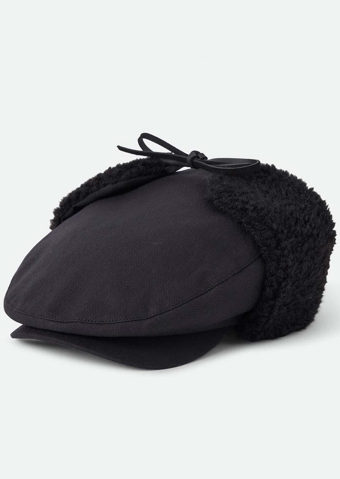Brixton Women's Barrel Earflap Snap Cap Black/Black