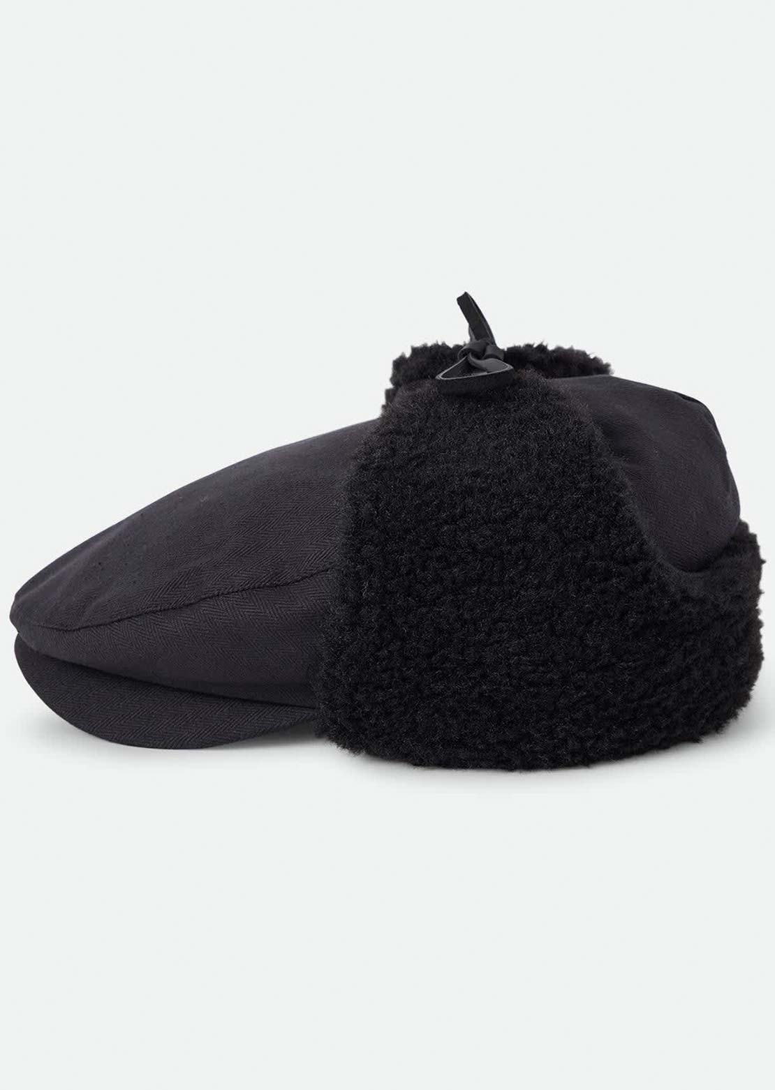 Brixton Women's Barrel Earflap Snap Cap Black/Black