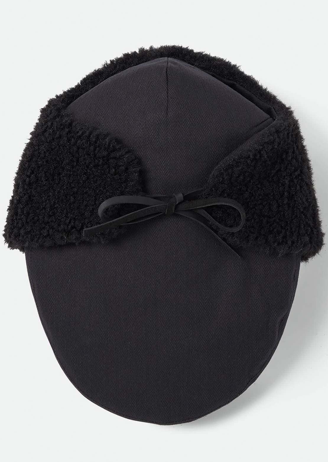 Brixton Women's Barrel Earflap Snap Cap Black/Black