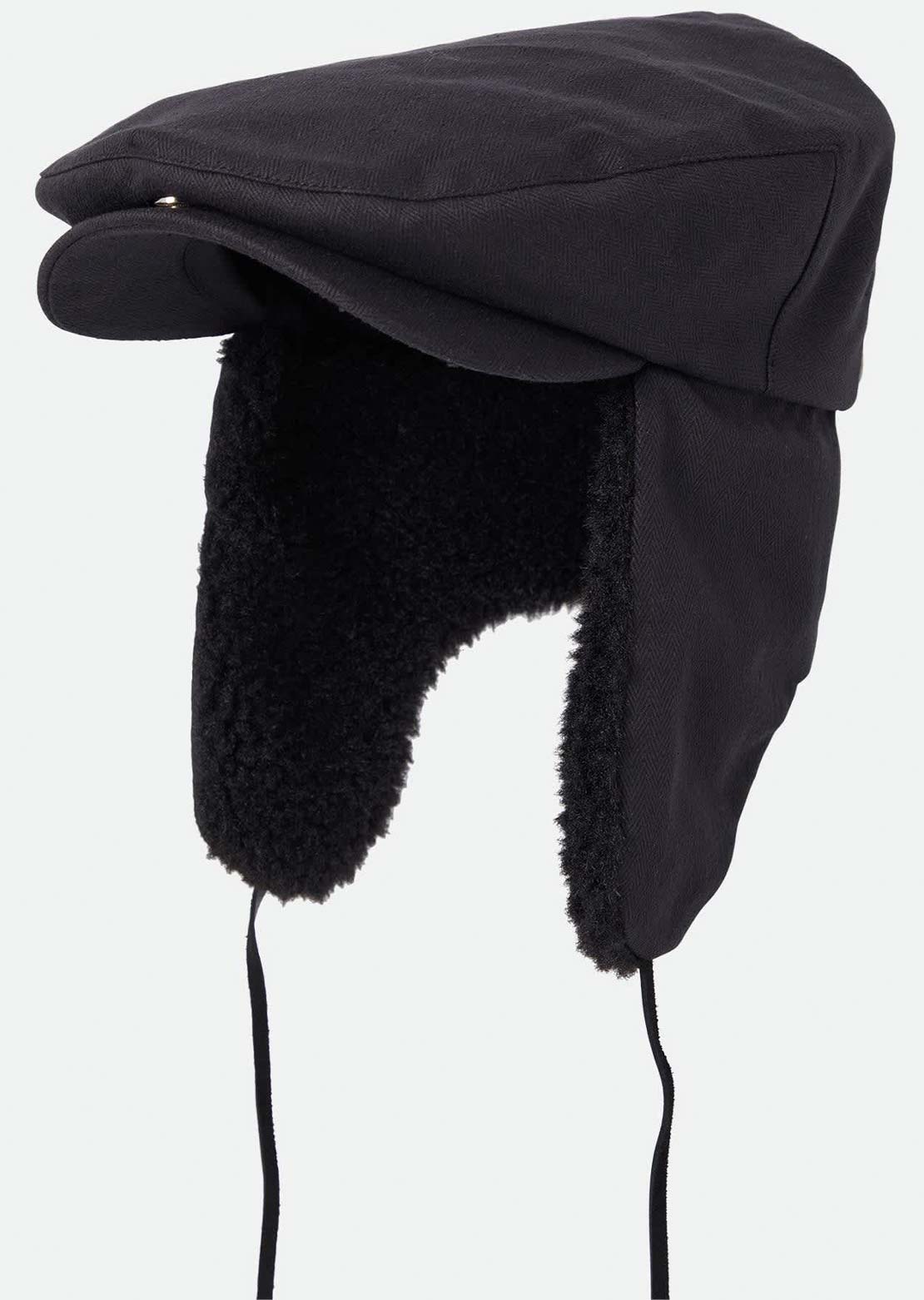 Brixton Women's Barrel Earflap Snap Cap Black/Black