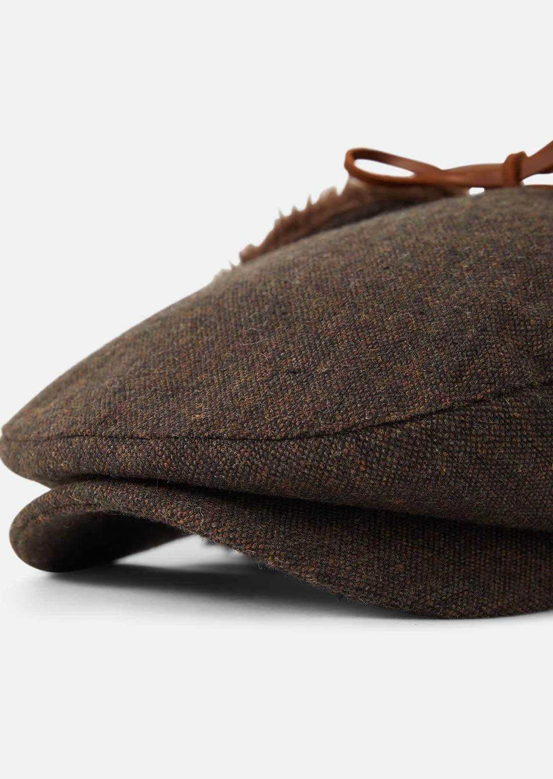 Brixton Women's Barrel Earflap Snap Cap Brown/Brown Tweed