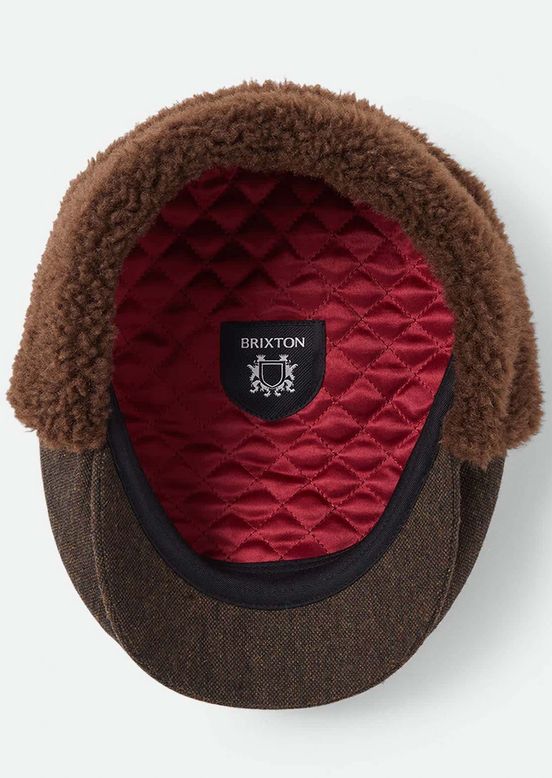 Brixton Women's Barrel Earflap Snap Cap Brown/Brown Tweed