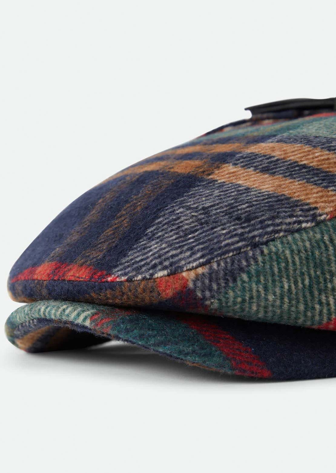 Brixton Women's Barrel Earflap Snap Cap Navy/Green/Red/Cream