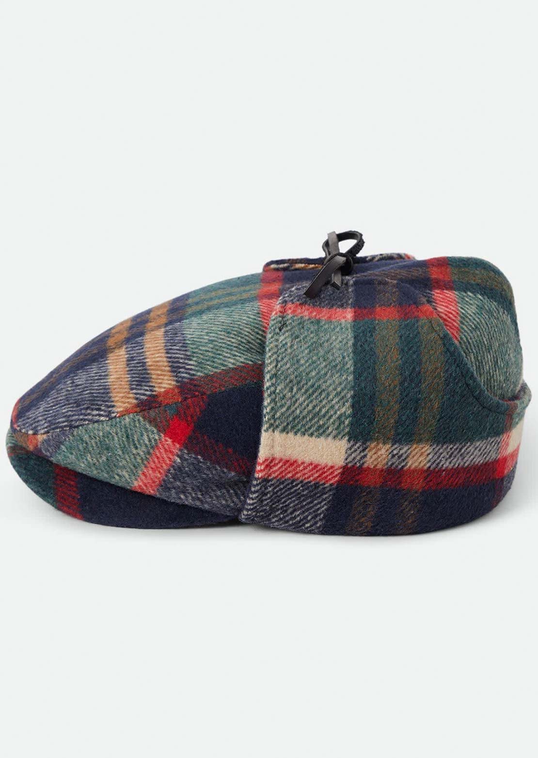 Brixton Women's Barrel Earflap Snap Cap Navy/Green/Red/Cream