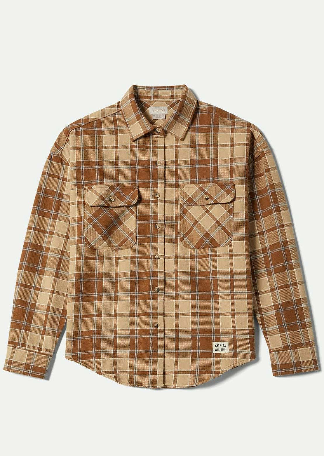 Brixton Women's Bowery Vintage Button Up Shirt Washed Copper