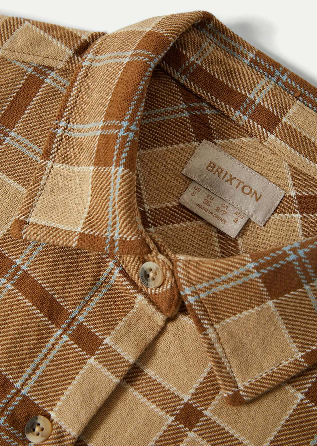 Brixton Women's Bowery Vintage Button Up Shirt Washed Copper