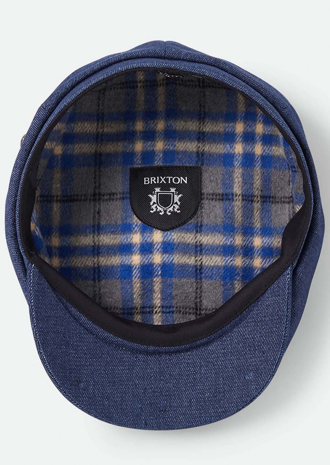 Brixton Women's Brood Baggy Flannel Snap Cap Rinse Denim